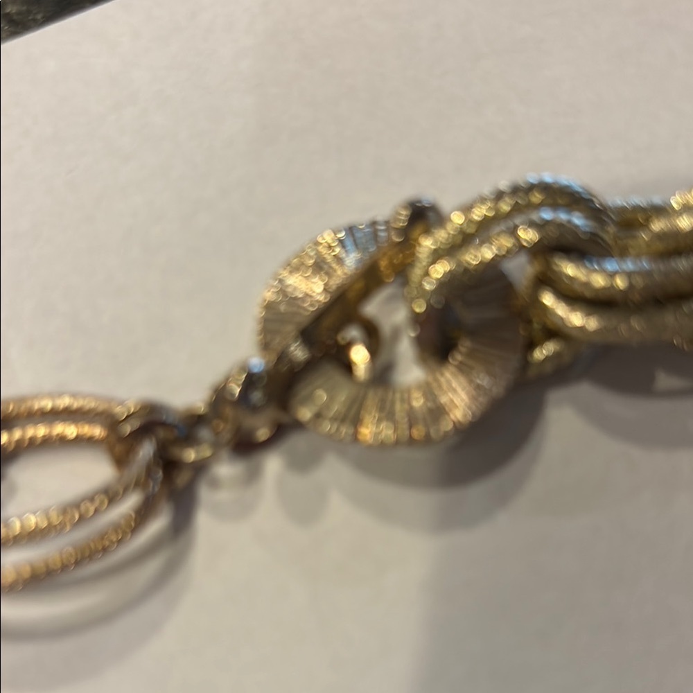 Elegant Gold and Black Beaded Necklace 38 inches chunky - Picture 6 of 7